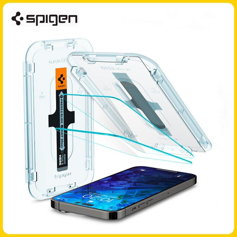 Original Spigen Protetor De Tela  Glas.tR EZ Fit Para Apple iPhone 14 Pro Max (1 Pacote)