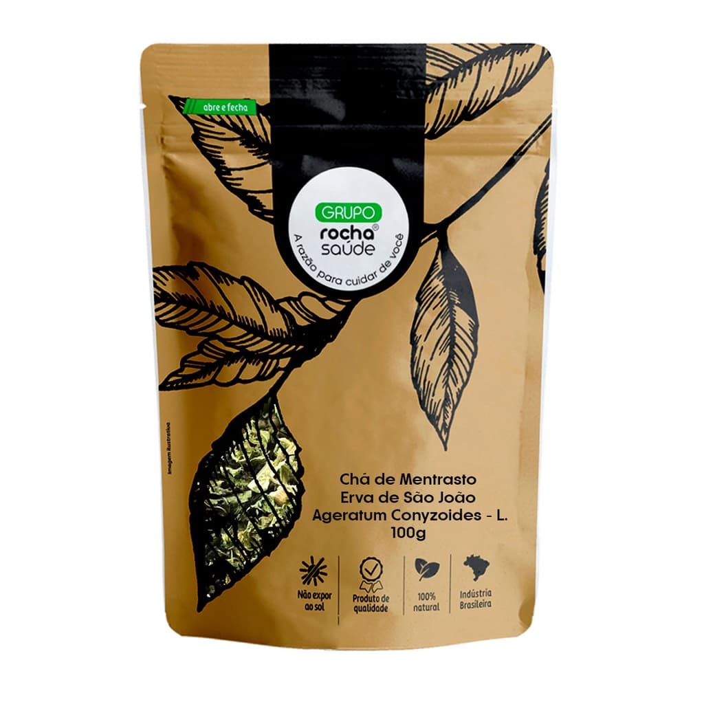 Chá de Mentrasto - Erva de São João -  Ageratum conyzoides - L. - 100g