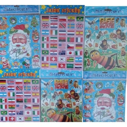 KIT Adesivos Infantil Stickers  620 Cartelas A4 GRANDE