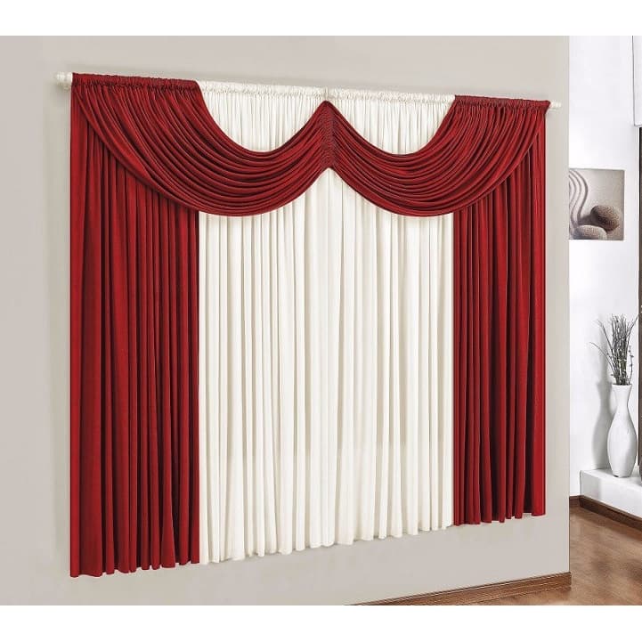 Cortina Paris 2,00 X 1,70 Metros Cortinas para Janela Sala Quarto Igrejas Várias Cores