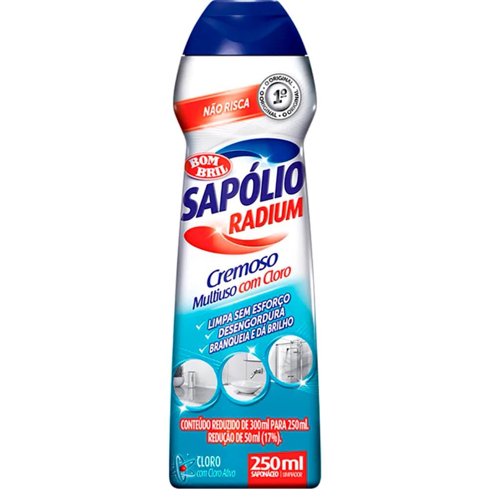 Sapólio Radium Cremoso Original Com Cloro Bombril 250ml