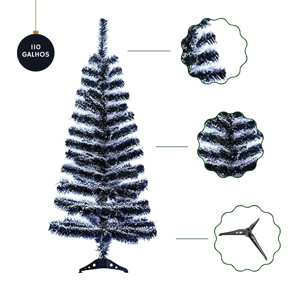 Arvore natal verde nevada 1.20 metros enfeite de natal decoração natalina  promoção barata otima qualidade