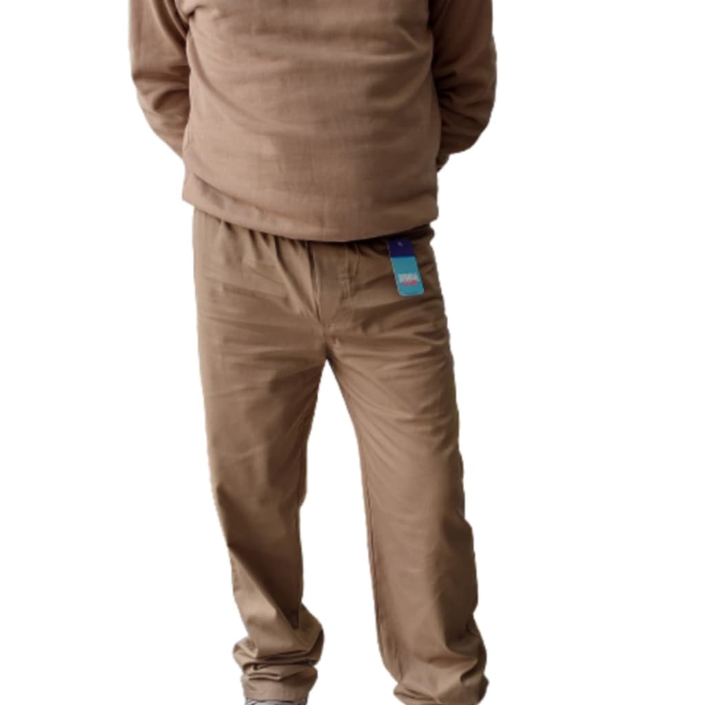 Kit Conjunto CDP Uniforme Calça Sarja + Blusa Moletom Padrão Detento Roupa Cadeia Preso