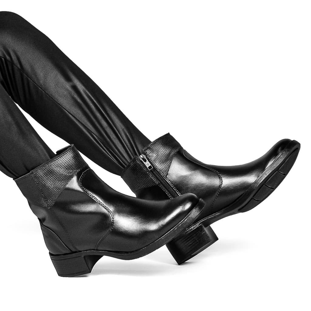 Bota Feminina Coturno Couro Promoção Black Friday Botinha Casual a Pronta Entrega Envio Imediato