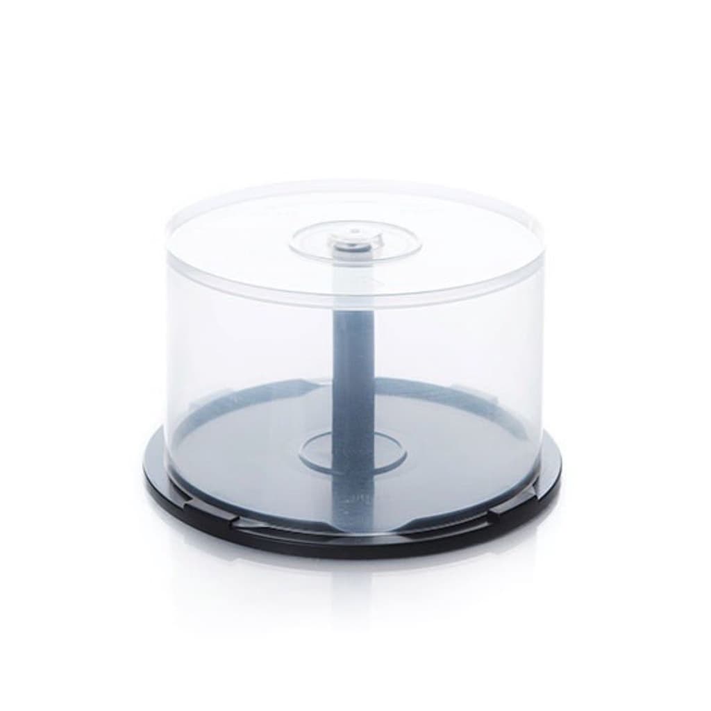 Porta Cd Disco Dvd Torre Transparente Até 50 Cds