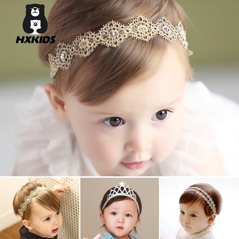 Faixa De Cabeça De Bebê De Renda Flor Coroa Baby Girl Banda Acessórios De Cabelo Infantil