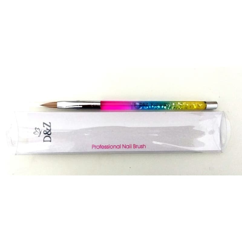 Pincel Kolinsky D&Z #8 #10 ou #12 Acrílico Porcelana Alongamento Profissional cerda mista