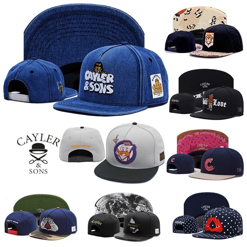 cayler E Filhos cap topi pria Boné Da Moda Homens Garfield Série De Bonés Bordados De Alta Qualidade Mulheres Ajustáveis Hip Hop Snapback
