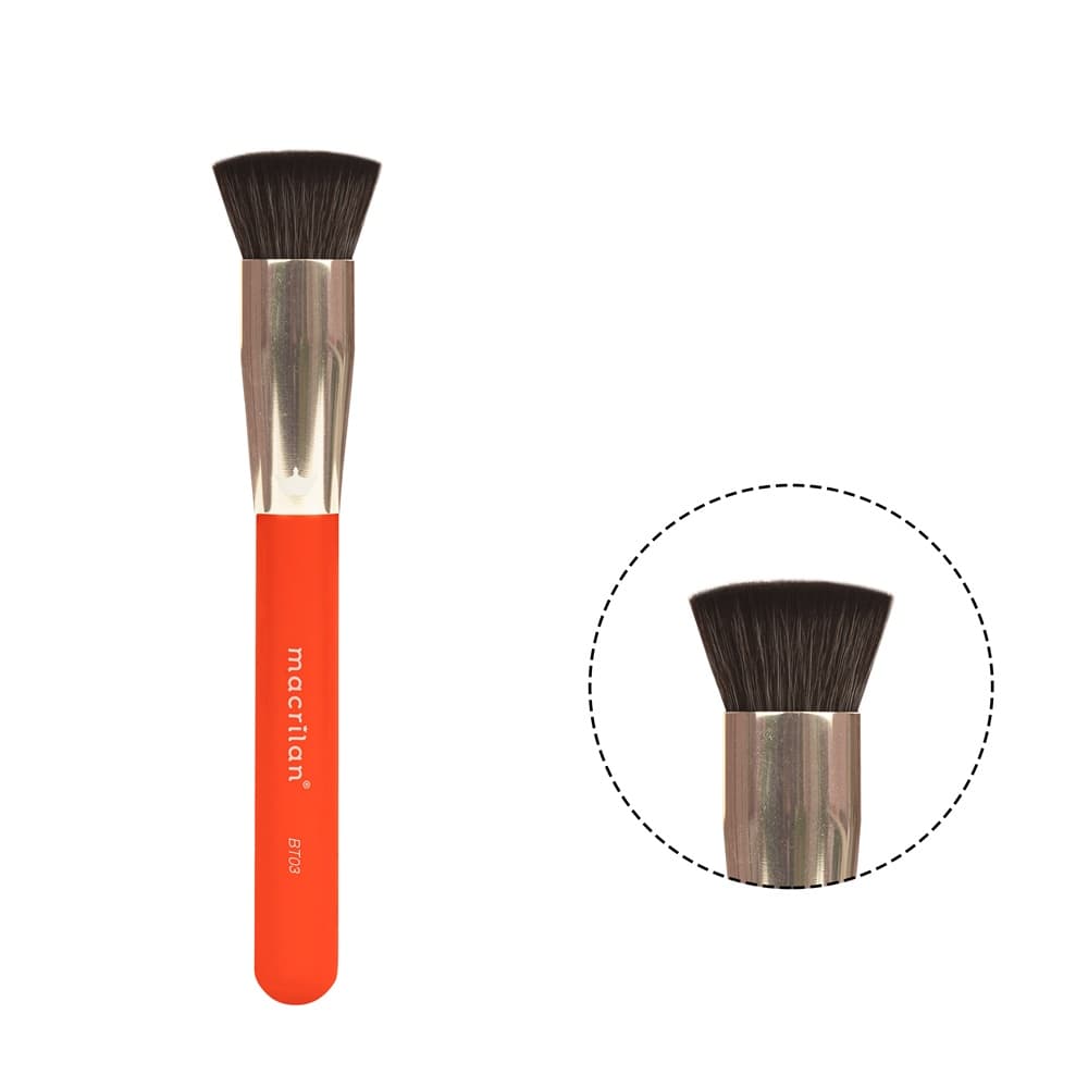 Pincel Profissional Kabuki para Base BT03 Beauty Tools - Macrilan
