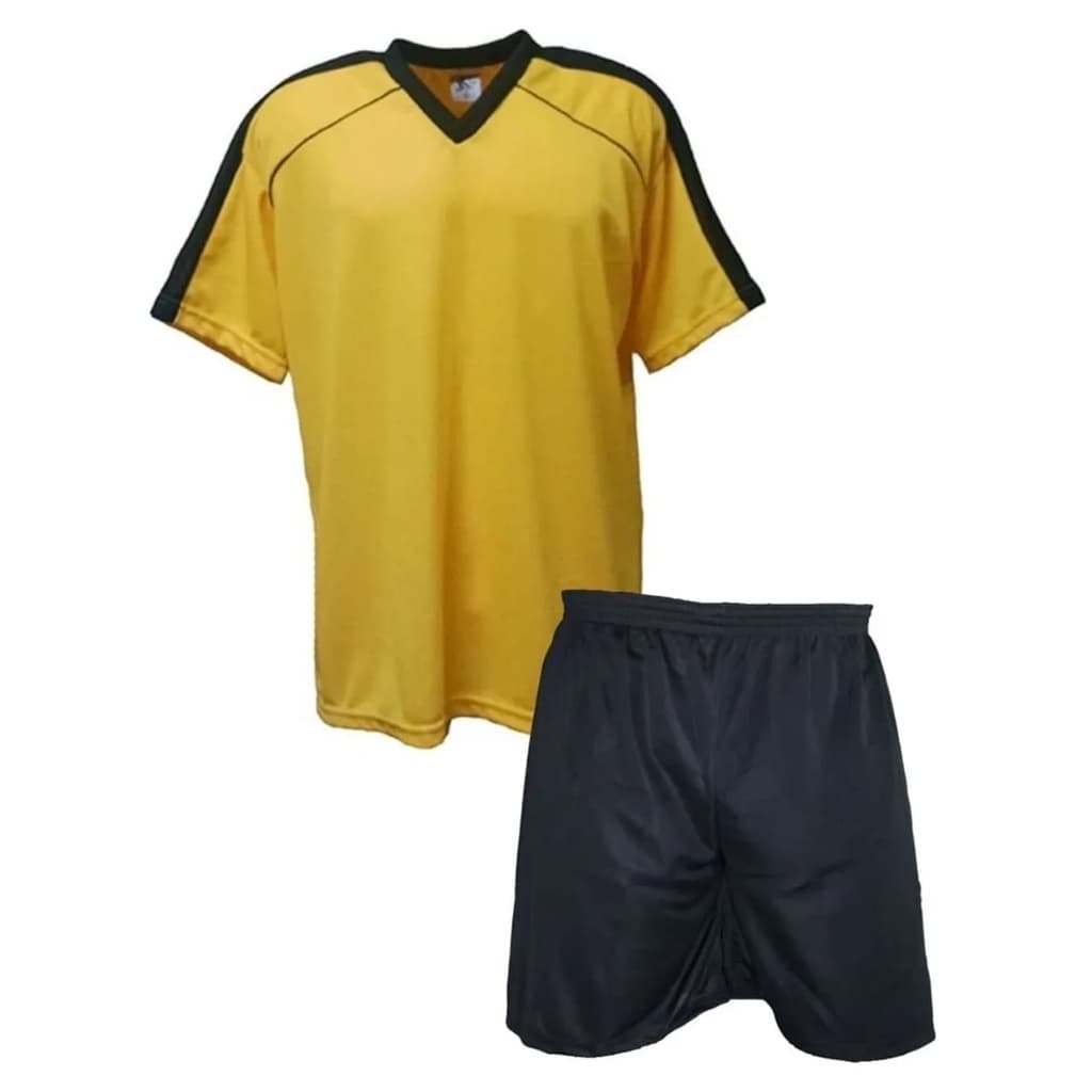 Kit 1 Camisa Numerada + 1Calção Fardamento Futebol Atividades Esportivas