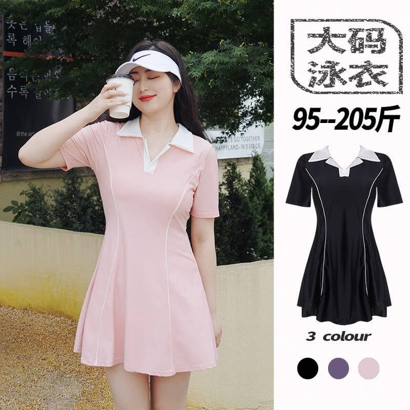 50-80KG Plus Size Maiô Feminino One Piece Conservador Plus Size Maiô