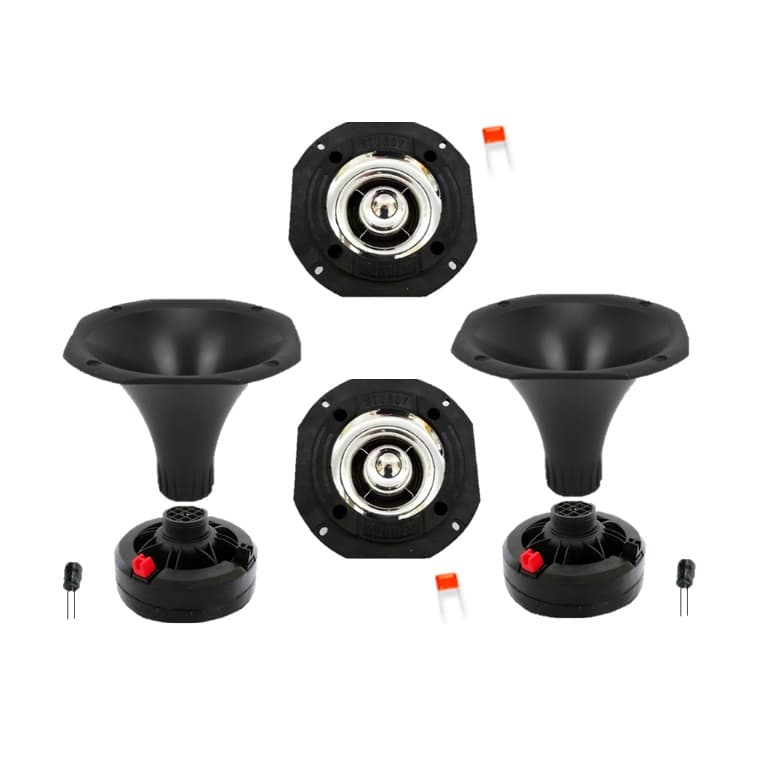 Kit Par Tweeter+ Par Driver Corneta Sturdy com Capacitores