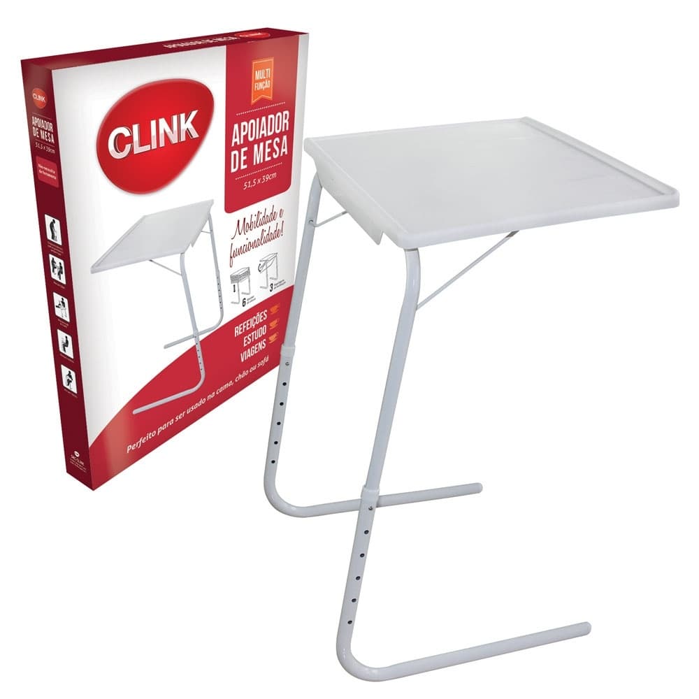 Mesa Regulável Para Refeições, Notebook, Estudos - Clink