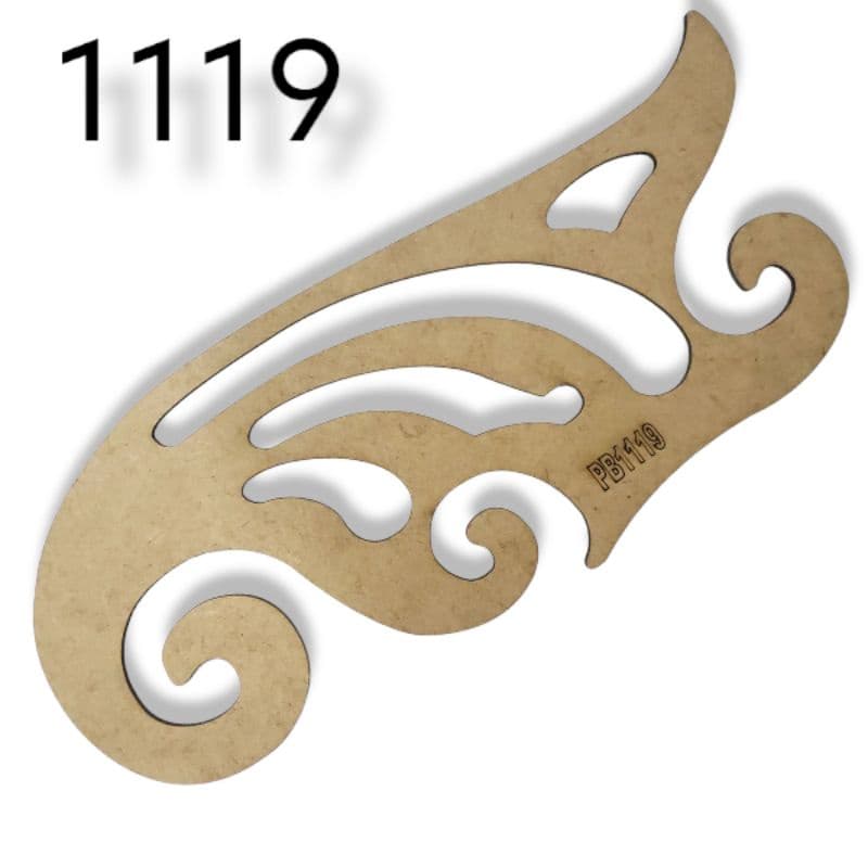 Régua Francesa 1119 Mdf Patchwork Costura Modelista Promoção
