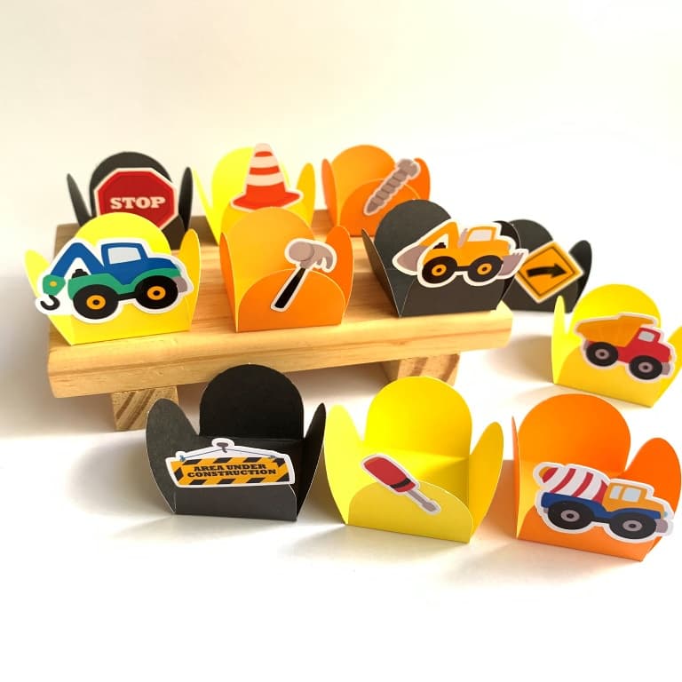 100 Forminhas para Doces Construtor kids