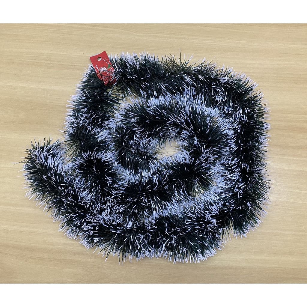 Festão Natal 2m X 11cm Verde Escuro Com Neve F003