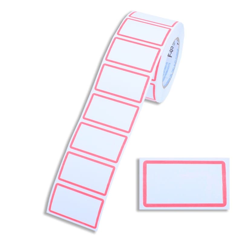 Kit c/4 Rolos de Etiqueta Nº 7 Tarjada Multiuso 50x30mm com 1320 etiquetas Etiquetas Adesivas