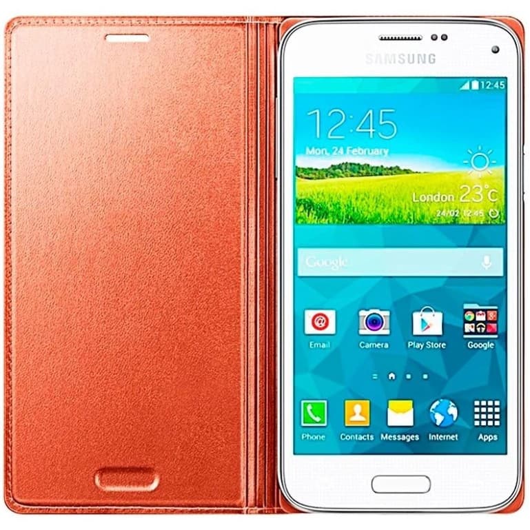 Capa para Galaxy S5 Mini Original Samsung - Flip Cover - Rose Gold