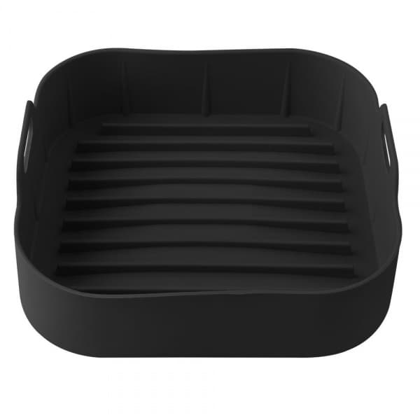Forma de Cozimento Quadrado Silicone Ideal Para Fritadeiras 20,5 x 20,5 x 7 cm