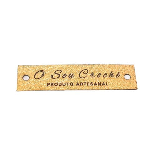 Etiqueta Sintética Metalizada Personalizada 4x1 Cm 50 Unid