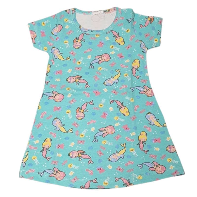 Vestido Infantil Manguinha Estampado 1 ao 8