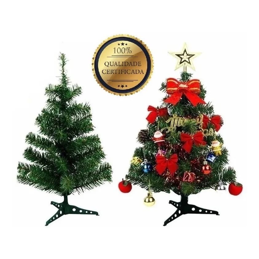 Árvore De Natal Verde de 60cm Com 52 Galhos p/ Casa/comércio/escritório Pinheirinho