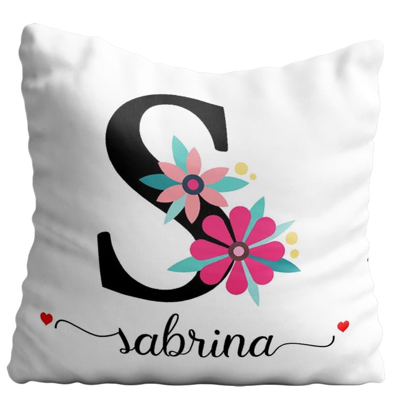 Almofada Alfabeto Com Nome Personalizado Na Almofada