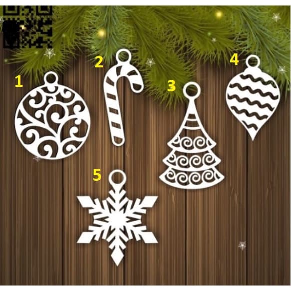 kit c/ 25 enfeites Natalinos, arvore de Natal 10cm
