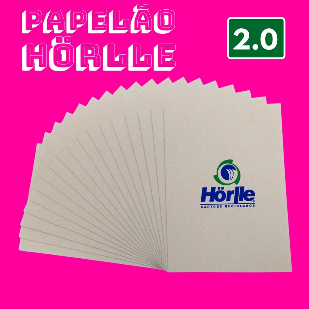 Papelão Holler 2.0 mm Diversas Medidas (Cartão Cinza Horlle 2mm Original) p/ Encadernação Cartonagem 2,0 + Grosso q 1.9