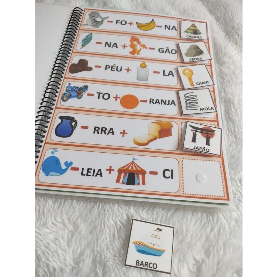 Caderno Atividades Dislexos Alfabetização Com Fichas Caneta