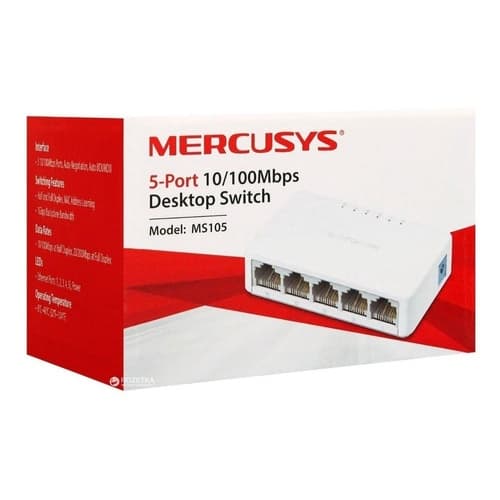 SWITCH 5 PORTAS MS105 10 100 MERCUSYS