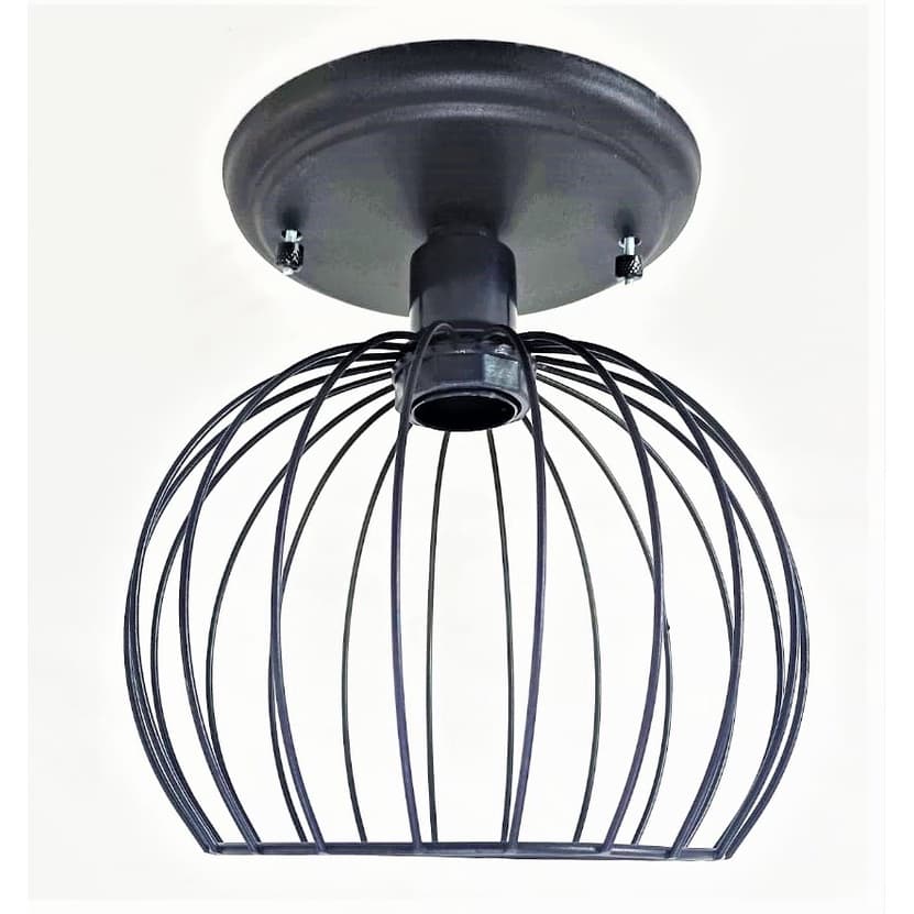 Lustre de Teto Industrial - Plafon Vintage Aramado Globinho Retrô