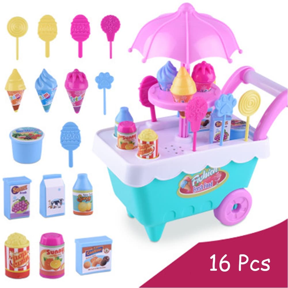 Brinquedo Menino Brinquedos De Menina Simulação Carrinhos De Sorvete Pequenos Menina Mini Carrinho De Doce Fingir Brincar De Supermercado Brinquedos Infantis Brincando Em Casa