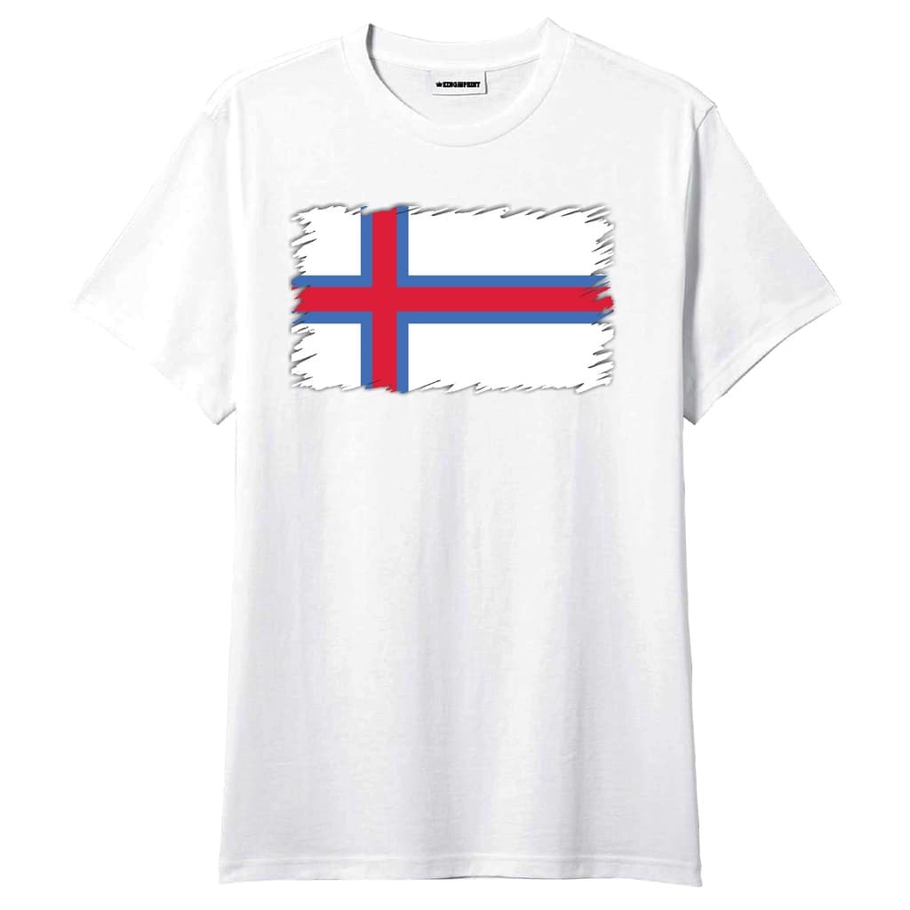 Camiseta Bandeira Ilhas Faroé