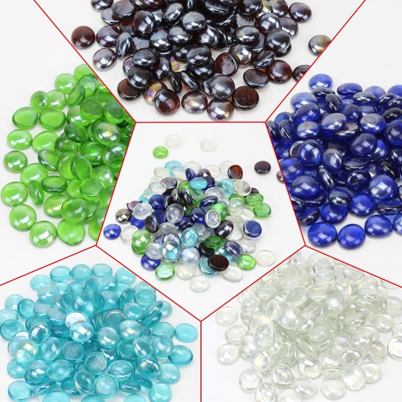 Pedras Gema Vidro Decoração Pedra Vaso Planta Artesanato Aquário Transparente ou Coloridas