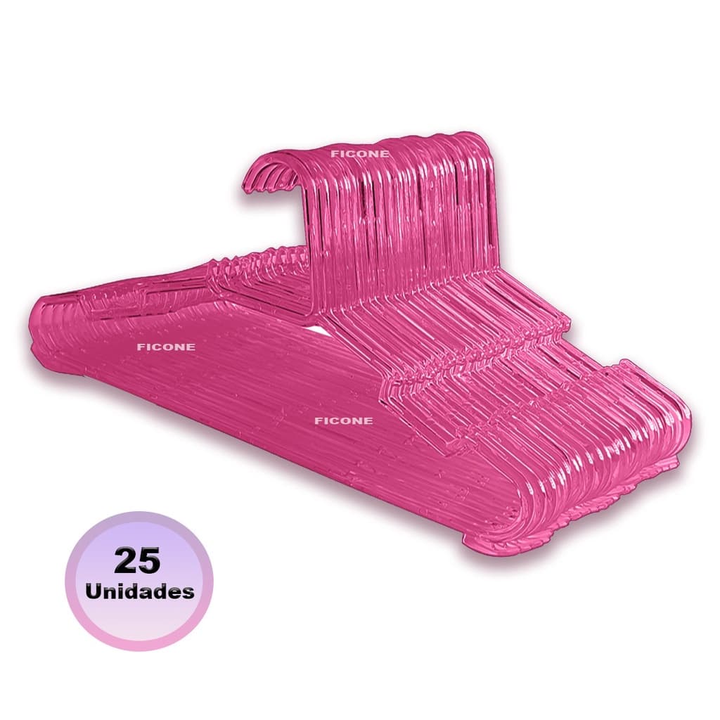 Kit 25 Cabides Acrílico Infantil para Roupa de Bebê - Body Criança Cabide Acrílico