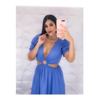 Vestido Longo Feminino Festa Casual Chá De Bebê Casamento