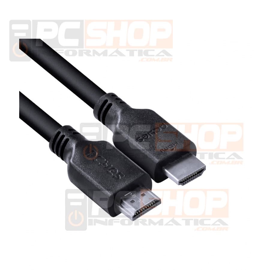 Cabo HDMI 2.1 2 Metros 8k 4320p 48Gbit/s Blindado HDR 3D eARC Ultra High Speed