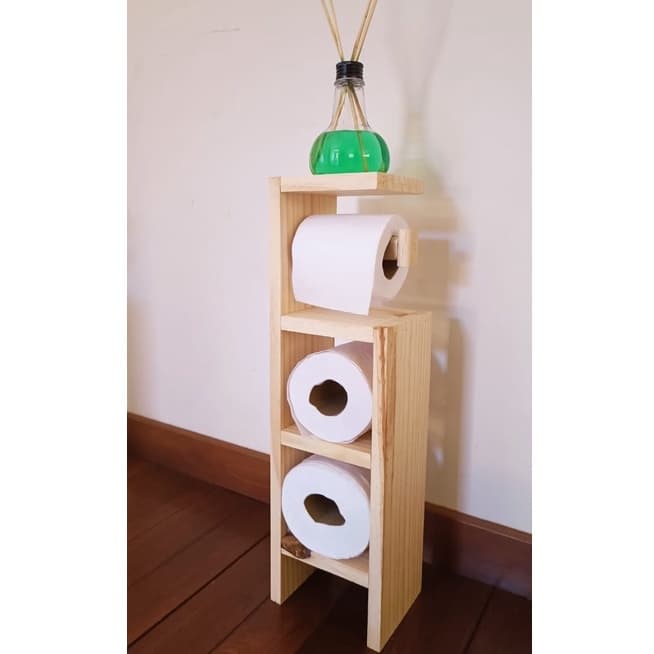 Nicho Porta Papel Higiênico Com Suporte Para 3 Rolos Organizadores De Banheiro Decoração Banheiro