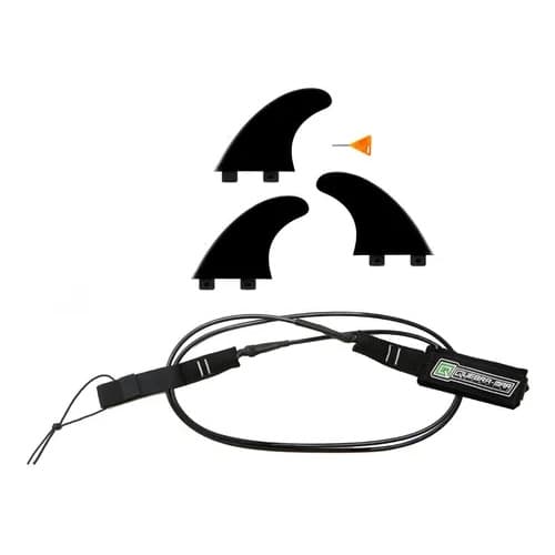 Jogo De Quilhas M3 Ou M5 + Leash Prancha De Surf 6´ Quebramar Surfing