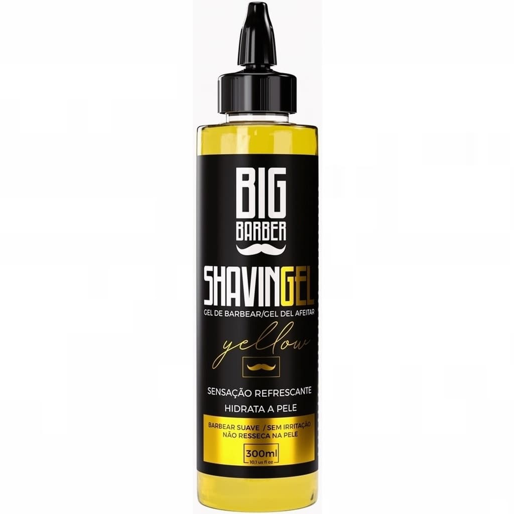Shaving Gel Barbear Bisnaga Big Barber Yellow 300ml