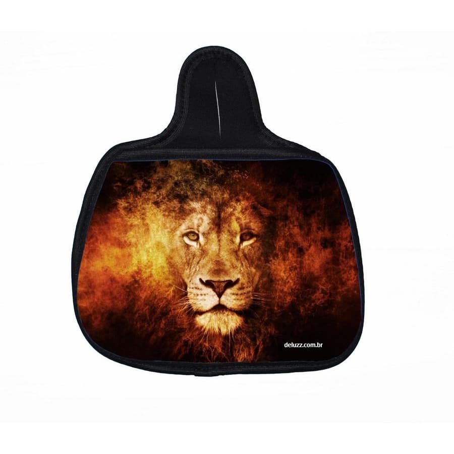 Lixo Car Lixeira Carro Neoprene Personalizado Leão Fogo