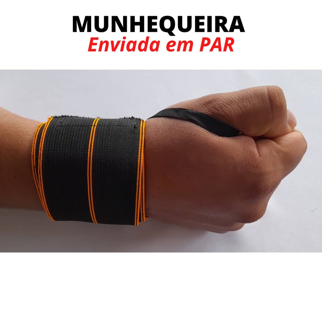 Munhequeira Anatômica PAR Comp: 34cm Tensor De Pulso Ajustável Tendinite Artrite Alivia Dor Articulação Cross Trainning - Lord Império