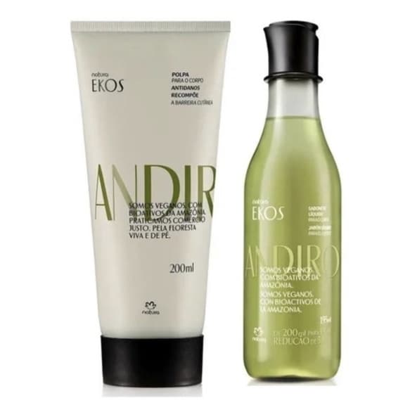 Kit Andiroba Ekos Hidratante e Sabonete liquido Natura