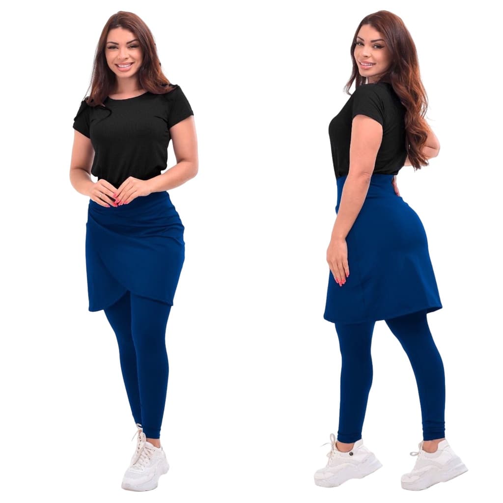Calça Saia Fitness Moda Evangélica Caminhada Moda Cristã