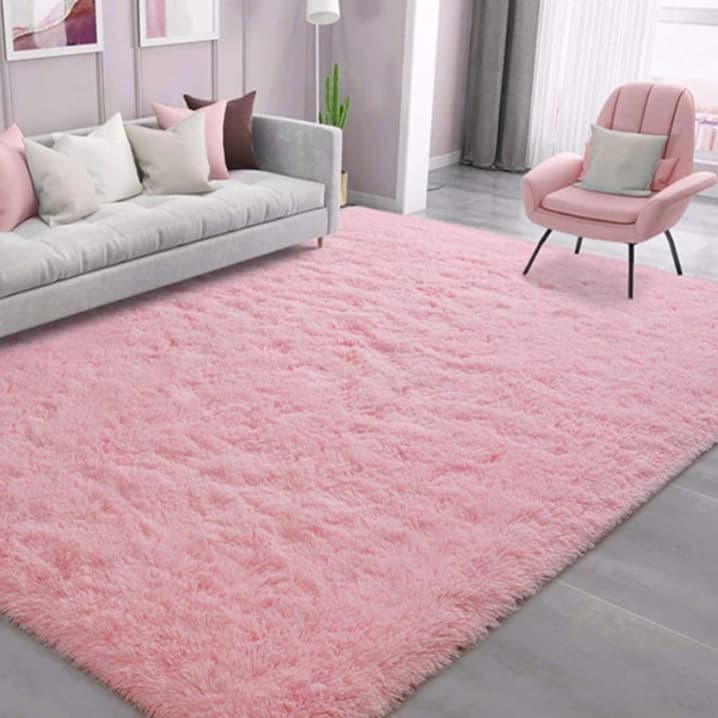 Carpete de sala grande pelo longo Tapete de pelo 40mm super grande 2,40 m tapete para sala e decoração de festa infantil
