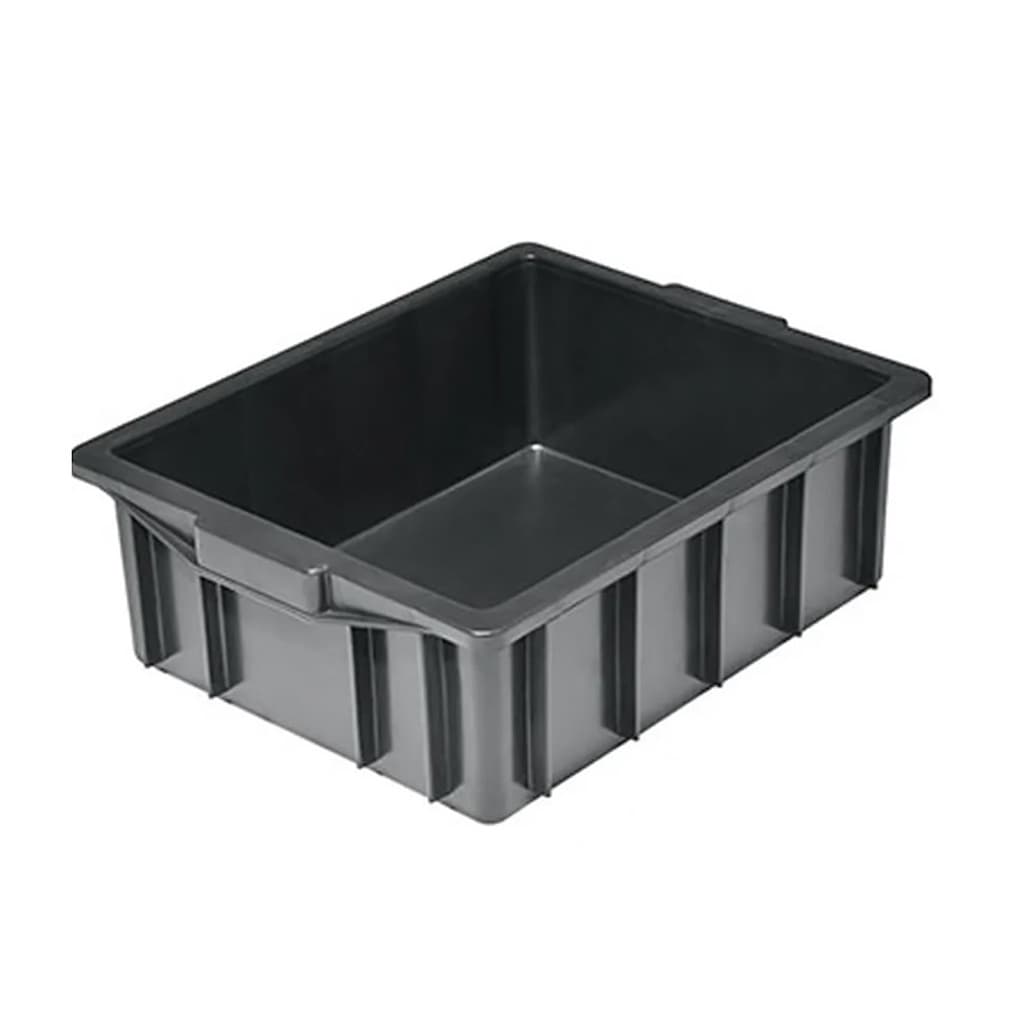 Caixa Plástica Organizadora Compostagem Composteira Minhocário 15 L Preta Resistente S/Tampa