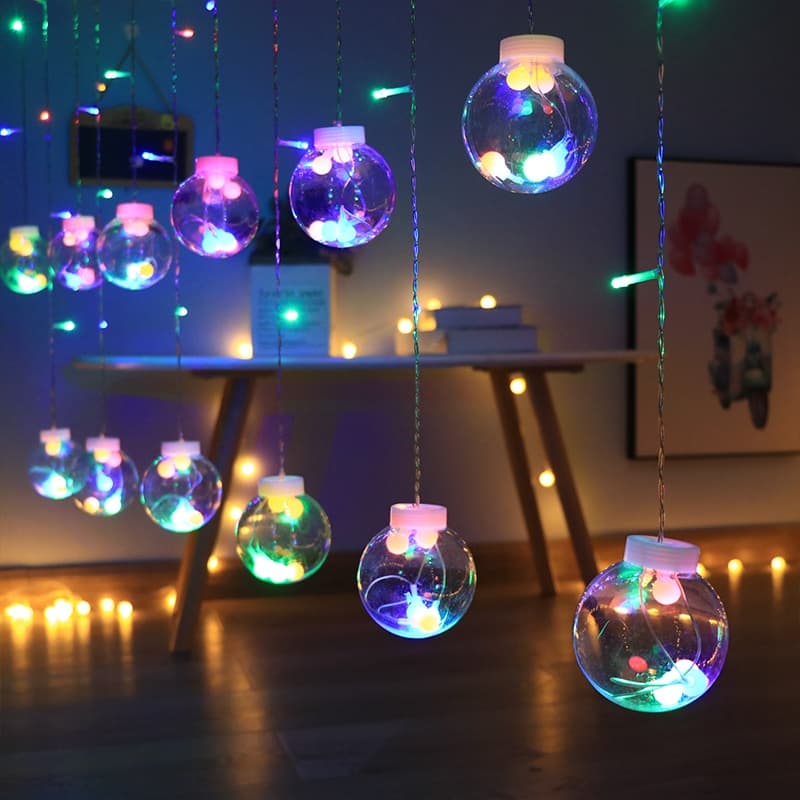 Pisca pisca natal cascata bolana ponta com 138 leds 8  funções 110V 11661