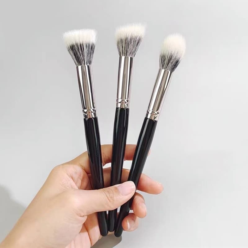 Pincel Pontilhado De Destaque , Blush , Cabelo De Cabra , Corretivo Multifuncional , Base , Pincéis De Maquiagem , Ferra
