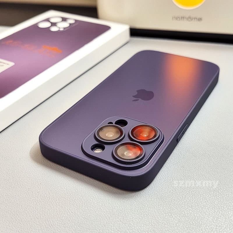 Caso protetor de vidro abrasivo de alta qualidade AG, compatível com IPhone 16 15 14 13 12 11 Pro Max 15Plus